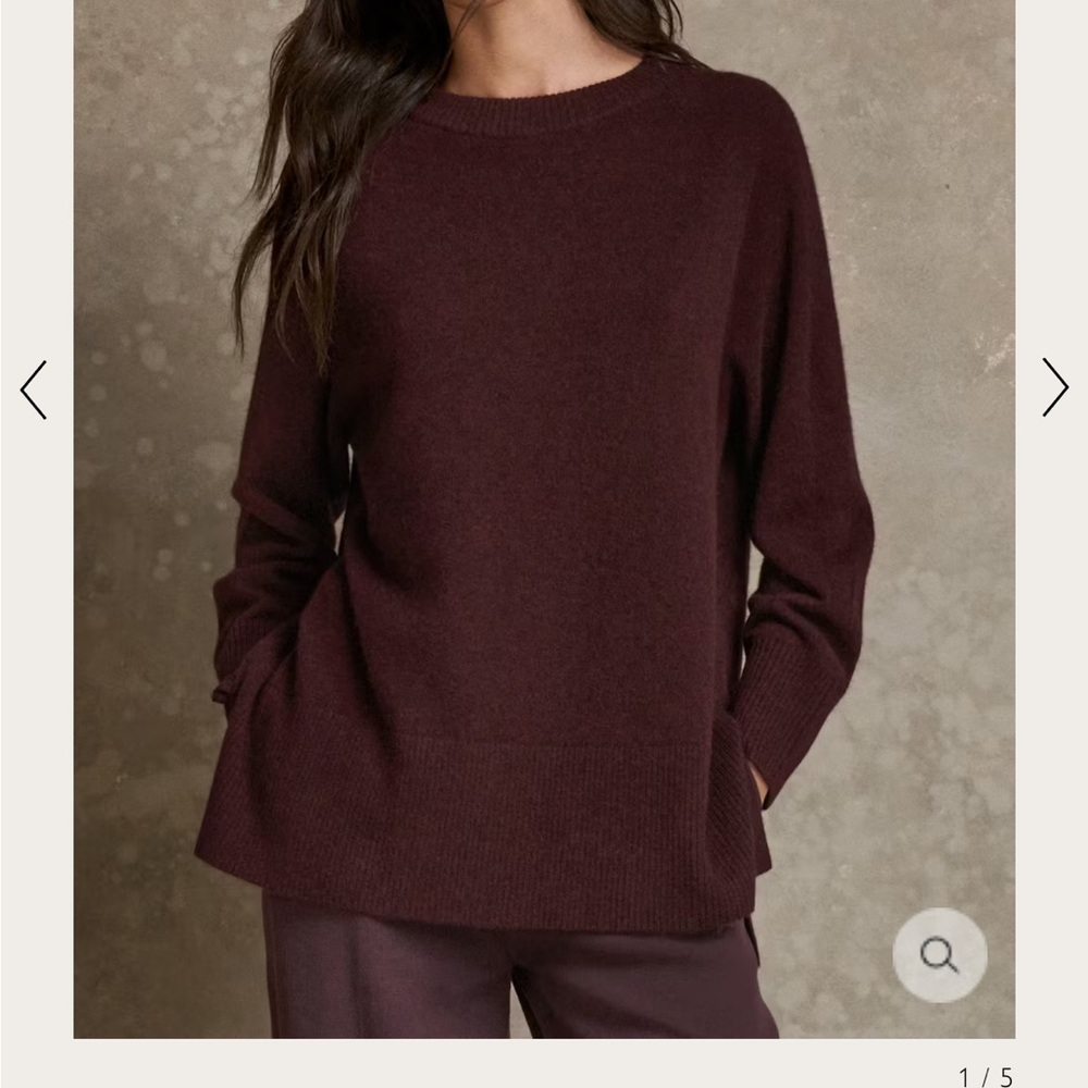 Poetry Blackberry Cashmere Turtleneck Sweater